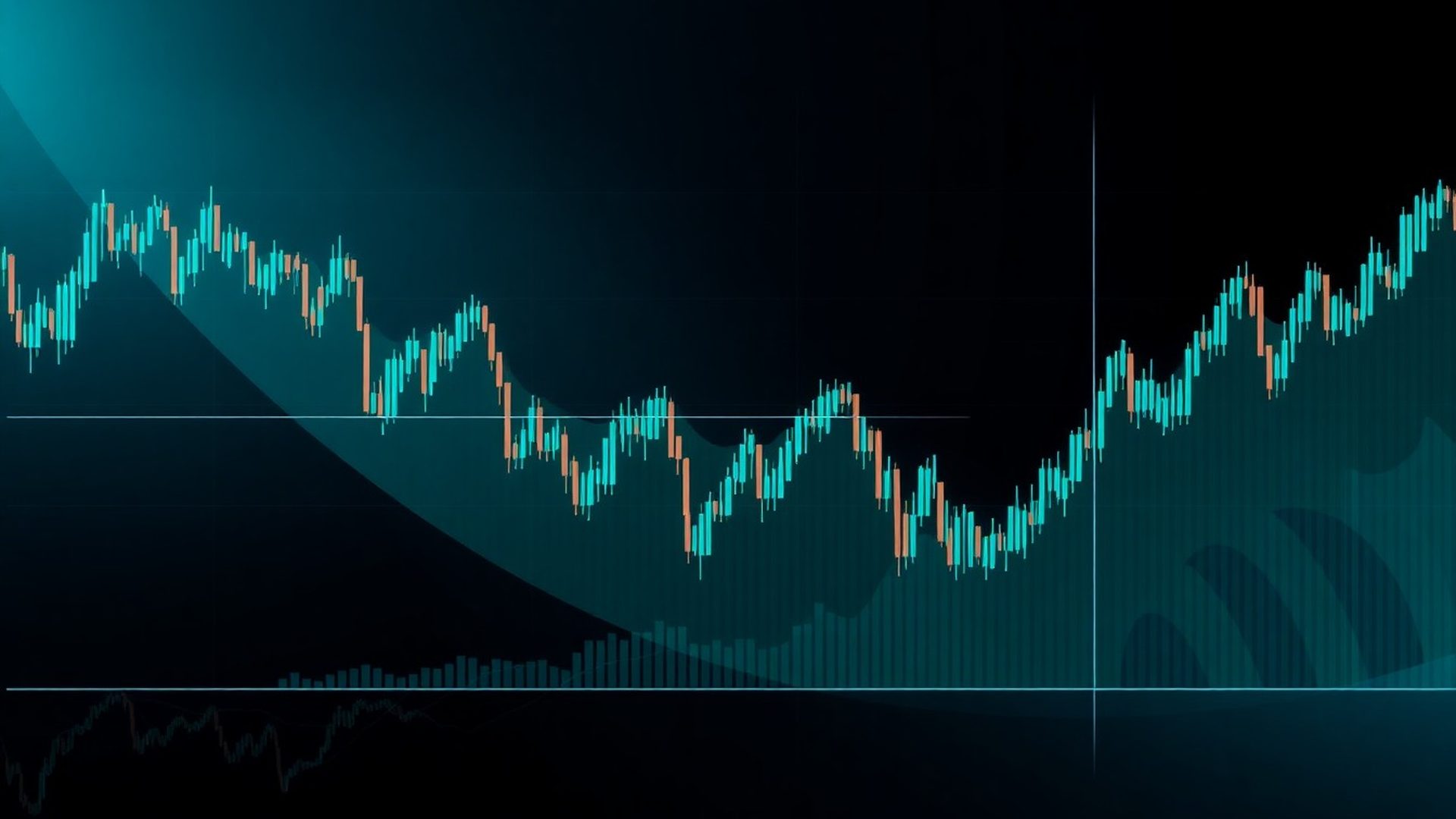 Vizualizacija avtomatizirane trading platforme z grafi in podatki